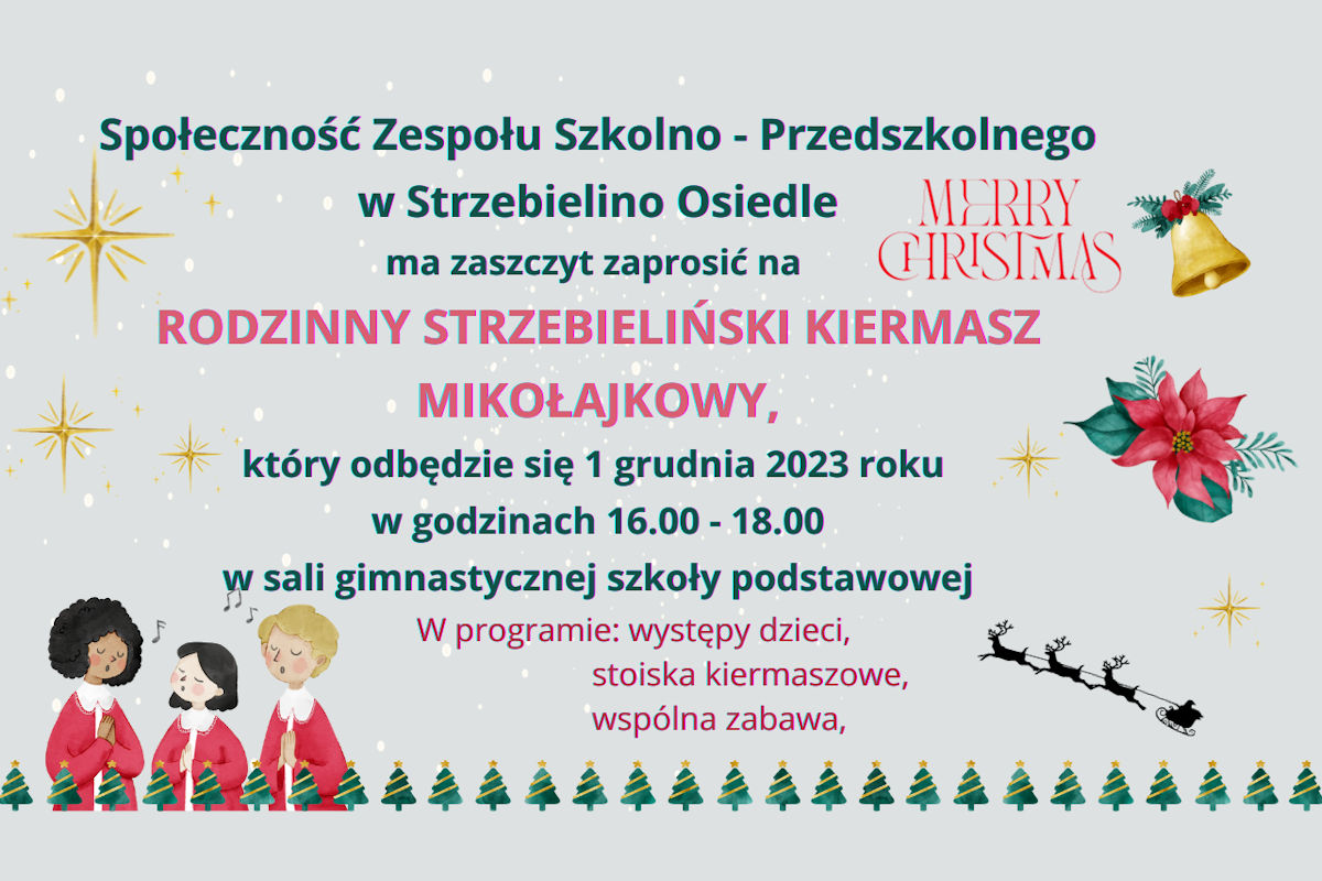 Rodzinny Strzebieliński Kiermasz Mikołajkowy 2023